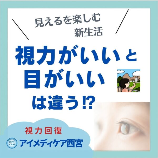 視力がいいと目はいいは違う